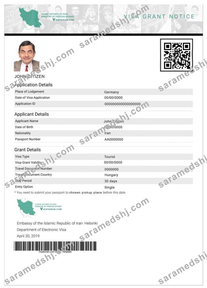 IRAN e-visa